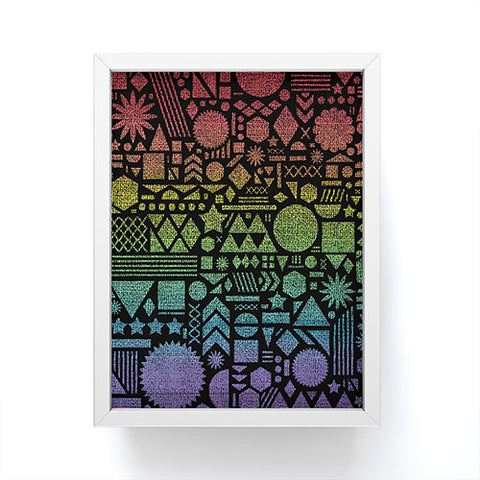 Nick Nelson Modern Elements With Spectrum Framed Mini Art Print