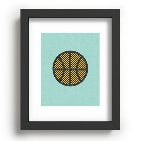 Nick Nelson Op Art Basketball Recessed Framing Rectangle