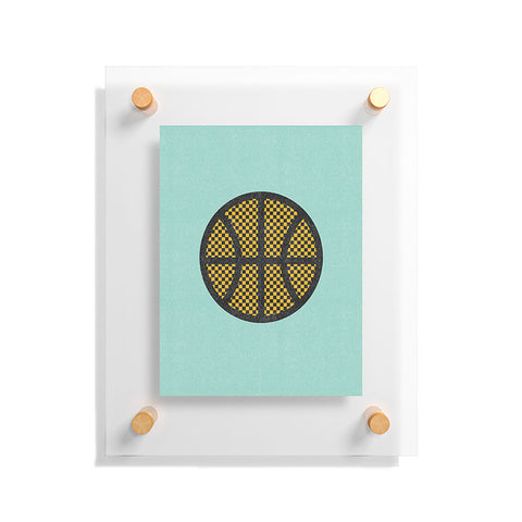 Nick Nelson Op Art Basketball Floating Acrylic Print