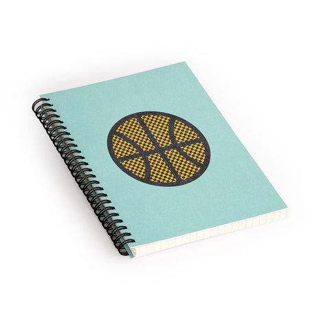 Nick Nelson Op Art Basketball Spiral Notebook