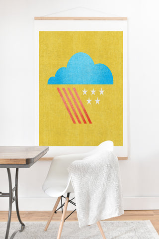 Nick Nelson Patriotic Weather Art Print And Hanger