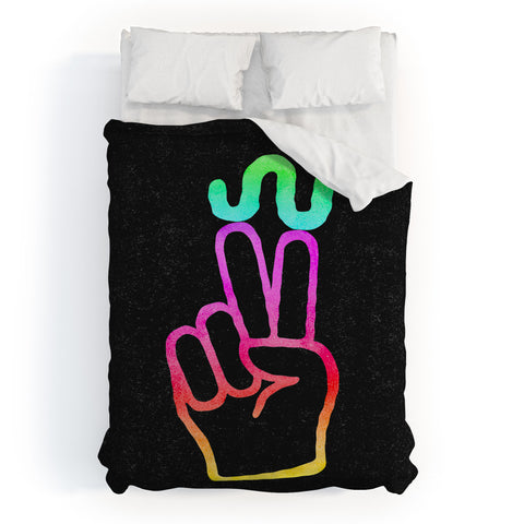 Nick Nelson Peace Worm Duvet Cover