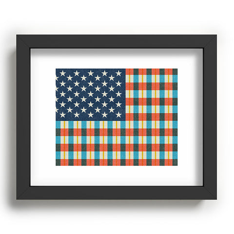 Nick Nelson Plaid Flag Recessed Framing Rectangle