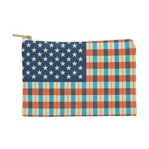 Nick Nelson Plaid Flag Pouch