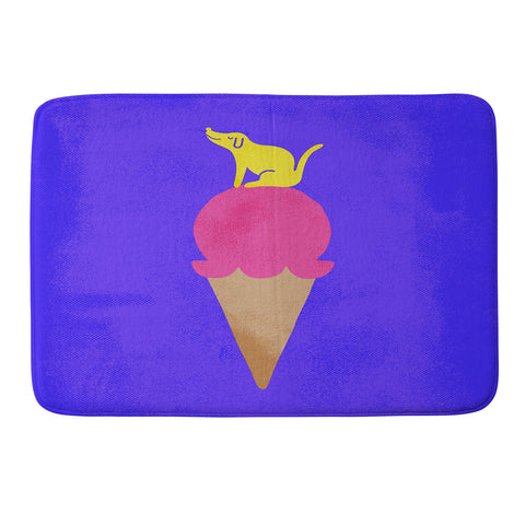 Nick Nelson Pup and Cone Memory Foam Bath Mat