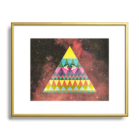 Nick Nelson Pyramid In Space Metal Framed Art Print