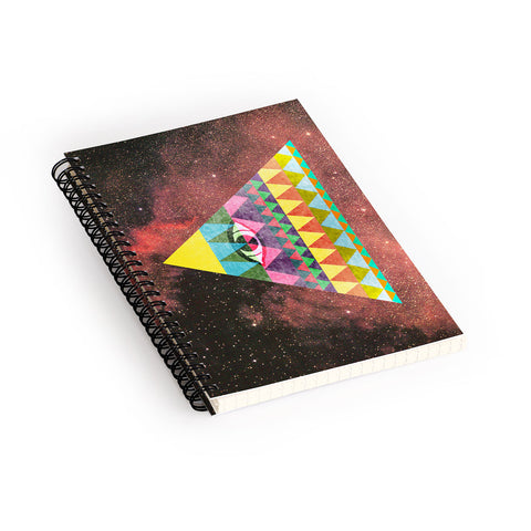 Nick Nelson Pyramid In Space Spiral Notebook