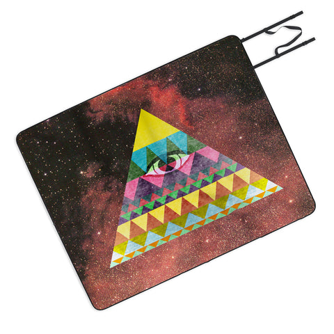 Nick Nelson Pyramid In Space Picnic Blanket