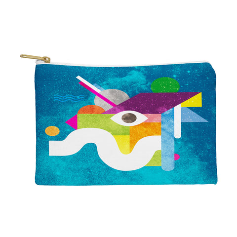Nick Nelson Space Face Blue Pouch