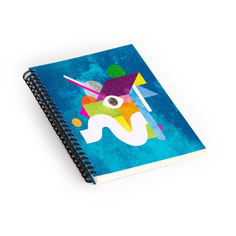 Nick Nelson Space Face Blue Spiral Notebook