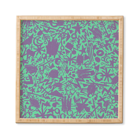 Nick Nelson Turquoise Synapses Framed Wall Art