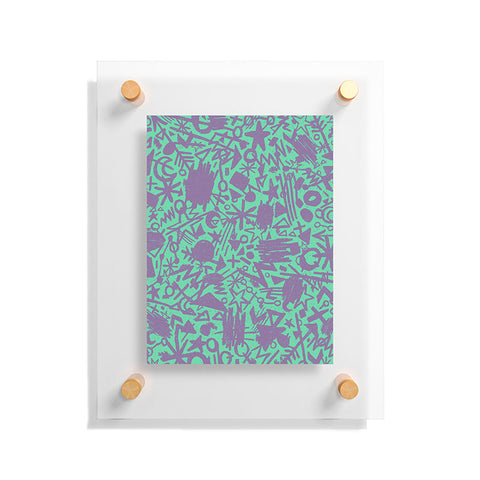 Nick Nelson Turquoise Synapses Floating Acrylic Print