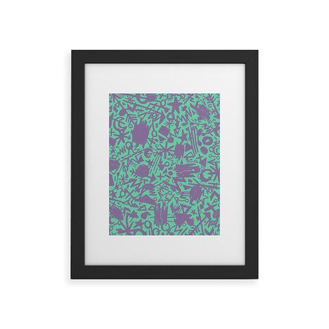 Nick Nelson Turquoise Synapses Framed Art Print
