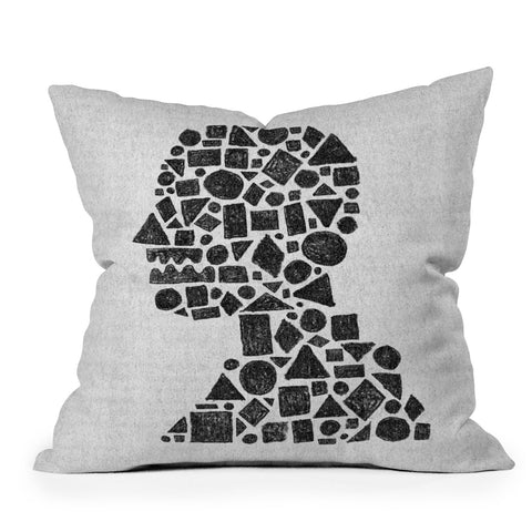 Nick Nelson Untitled Silhouette 1 Throw Pillow