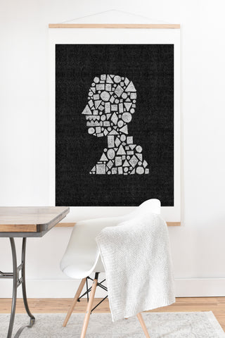 Nick Nelson Untitled Silhouette Reverse Art Print And Hanger
