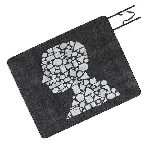 Nick Nelson Untitled Silhouette Reverse Picnic Blanket
