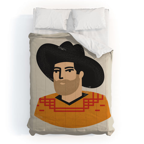 Nick Quintero Abstract Cowboy Comforter
