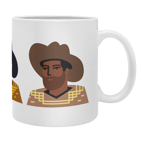 Nick Quintero Abstract Cowboy Multicultural Coffee Mug