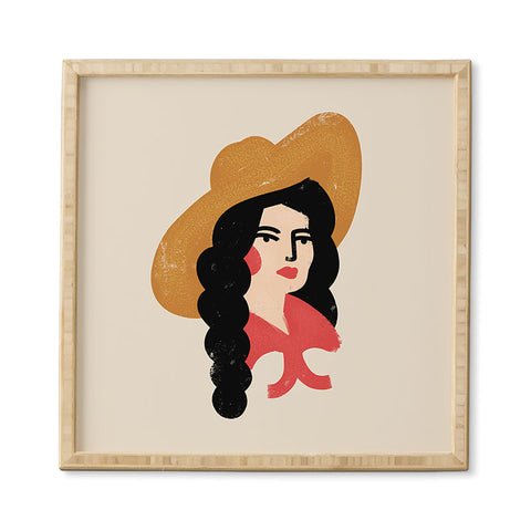 Nick Quintero Abstract Cowgirl Framed Wall Art