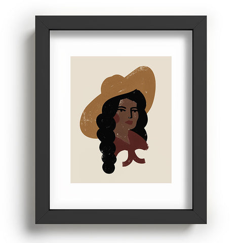 Nick Quintero Abstract Cowgirl 3 Recessed Framing Rectangle