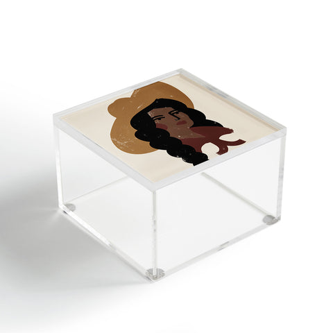 Nick Quintero Abstract Cowgirl 3 Acrylic Box