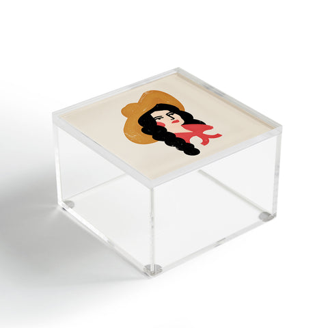 Nick Quintero Abstract Cowgirl Acrylic Box