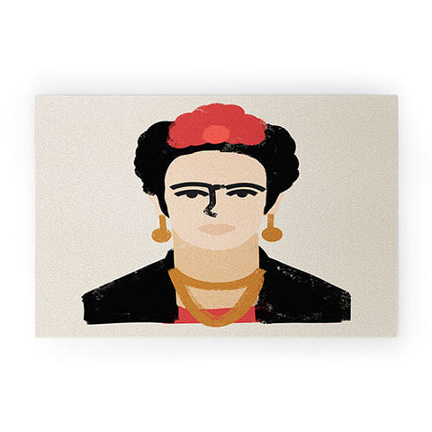 Nick Quintero Abstract Frida Welcome Mat