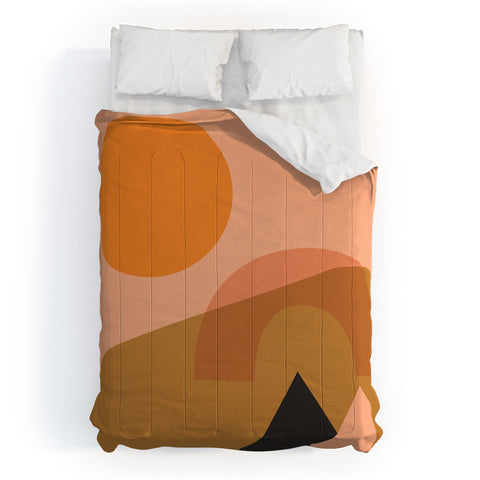 Nick Quintero Abstract Hiking Shapes Comforter