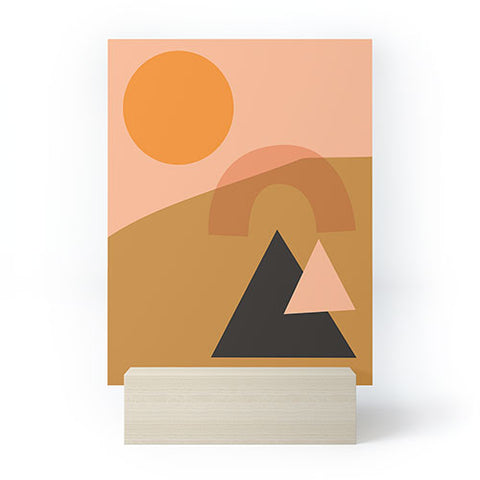 Nick Quintero Abstract Hiking Shapes Mini Art Print