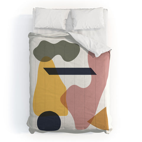 Nick Quintero Abstract Summer Shapes Comforter