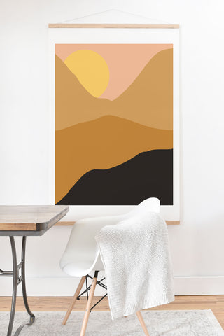 Nick Quintero Desert Depth Art Print And Hanger