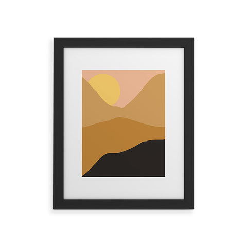Nick Quintero Desert Depth Framed Art Print