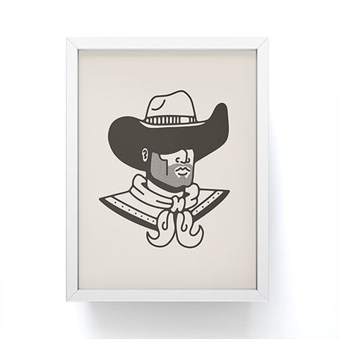 Nick Quintero Faceless Cowboy Framed Mini Art Print