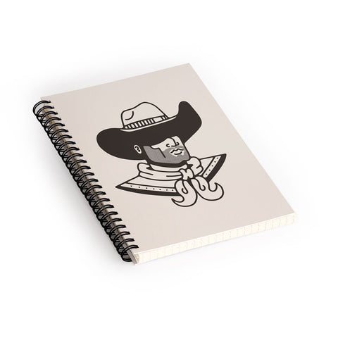 Nick Quintero Faceless Cowboy Spiral Notebook