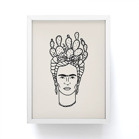 Nick Quintero Frida Cactus Framed Mini Art Print