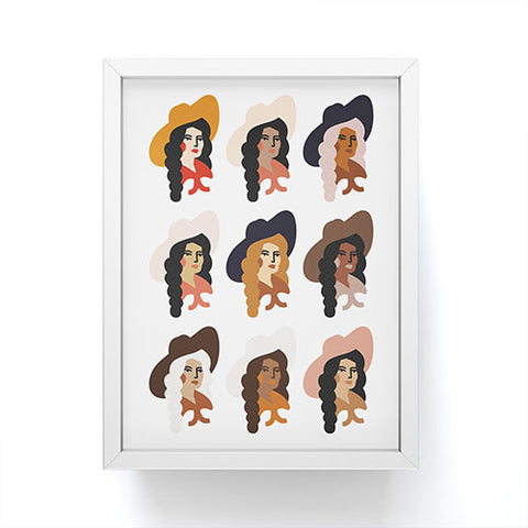 Nick Quintero Multi Culture Cowgirl Framed Mini Art Print