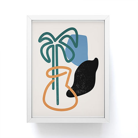 Nick Quintero Palm Tree Vase Framed Mini Art Print