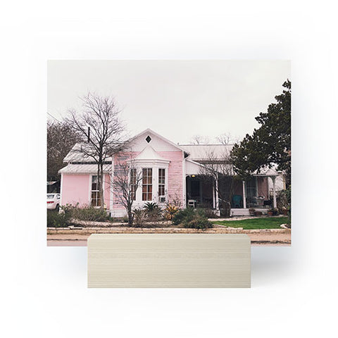 Nick Quintero Pink House Gruene TX Mini Art Print
