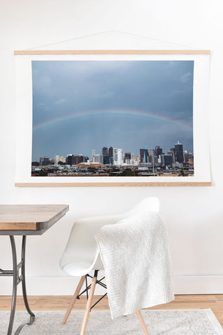 Nick Quintero Rainbow Over Dallas Art Print And Hanger