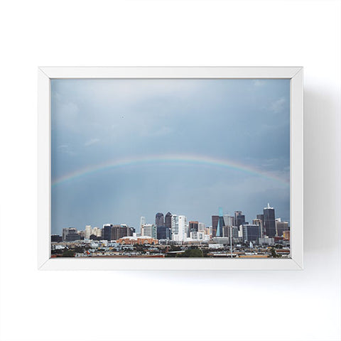 Nick Quintero Rainbow Over Dallas Framed Mini Art Print