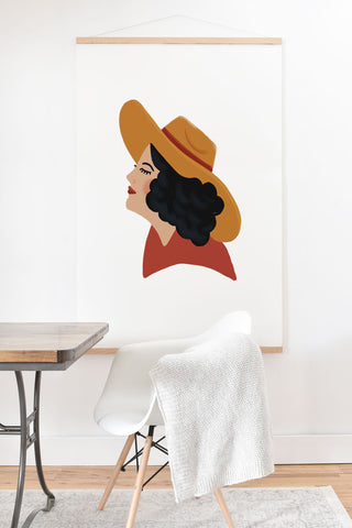 Nick Quintero Sad Cowgirl Art Print And Hanger