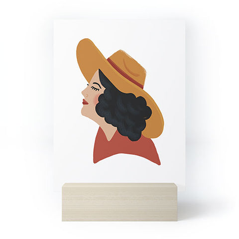 Nick Quintero Sad Cowgirl Mini Art Print