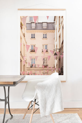 Ninasclicks Pink Paris Paris travel photography Art Print And Hanger