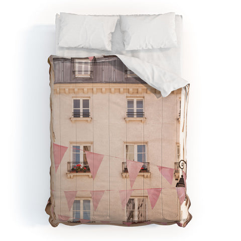 Ninasclicks Pink Paris Paris travel photography Comforter