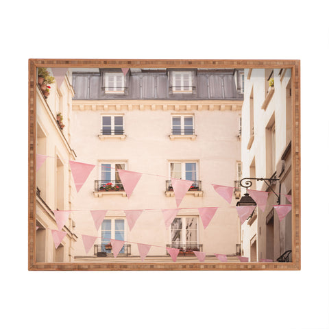 Ninasclicks Pink Paris Paris travel photography Rectangular Tray