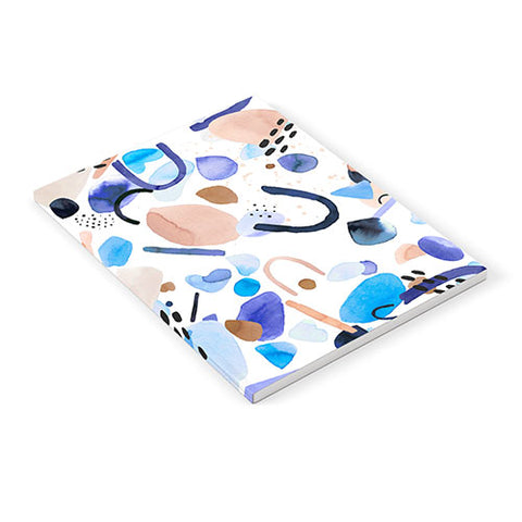 Ninola Design Abstract geo shapes Blue Notebook