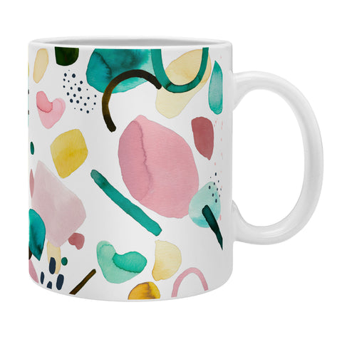 Ninola Design Abstract geo shapes Green Coffee Mug