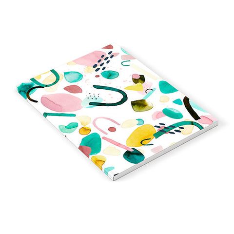 Ninola Design Abstract geo shapes Green Notebook