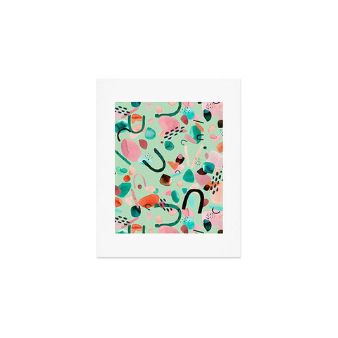 Ninola Design Abstract geo shapes Spring Art Print