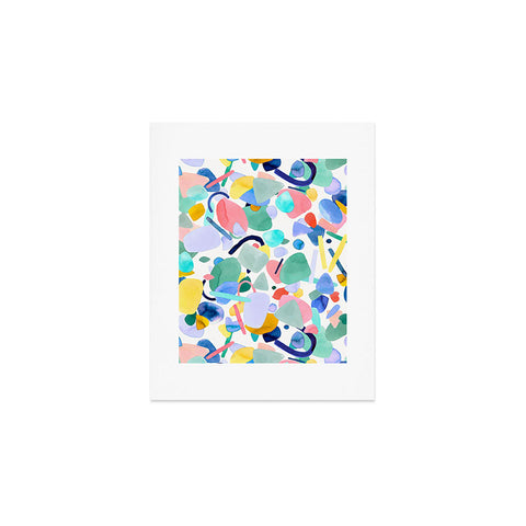 Ninola Design Abstract geometry dream Multicolored Art Print